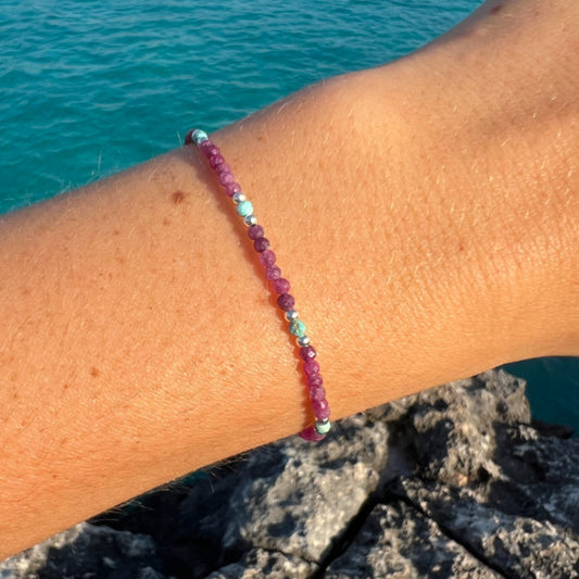 BRACELET ÂME RUBIS TURQUOISE