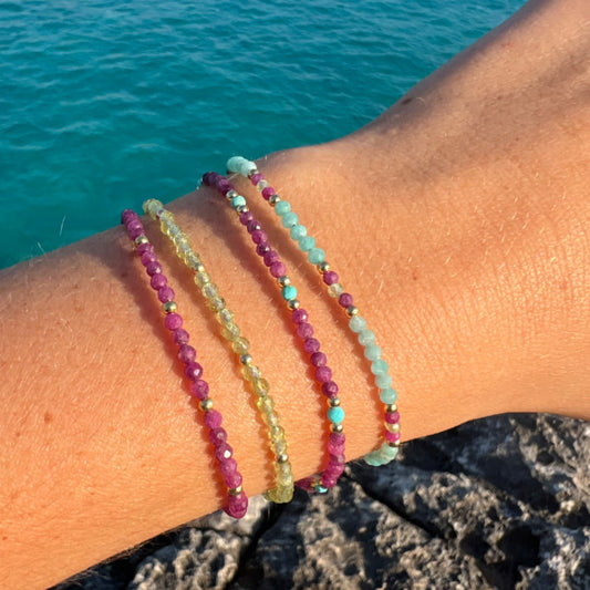 BRACELET ÂME RUBIS TURQUOISE