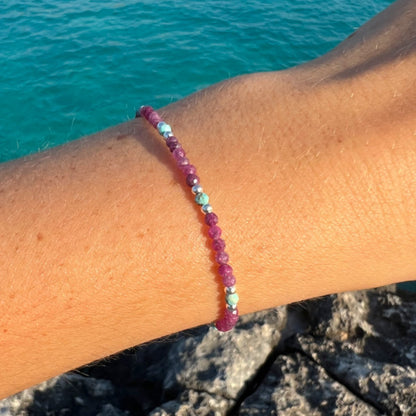 BRACELET ÂME RUBIS TURQUOISE