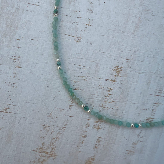 COLLIER SOUL AMAZONITE TURQUOISE