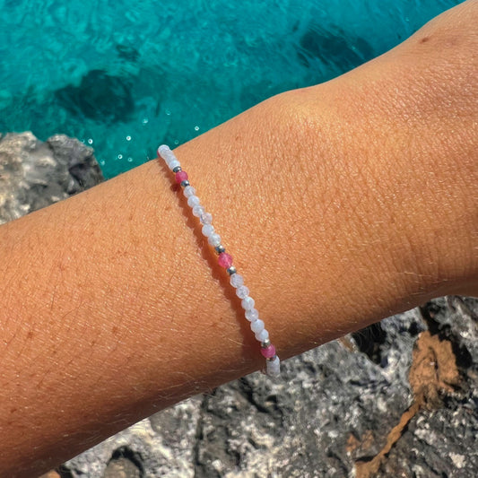 BRACELET ÂME PIERRE DE LUNE ROSE