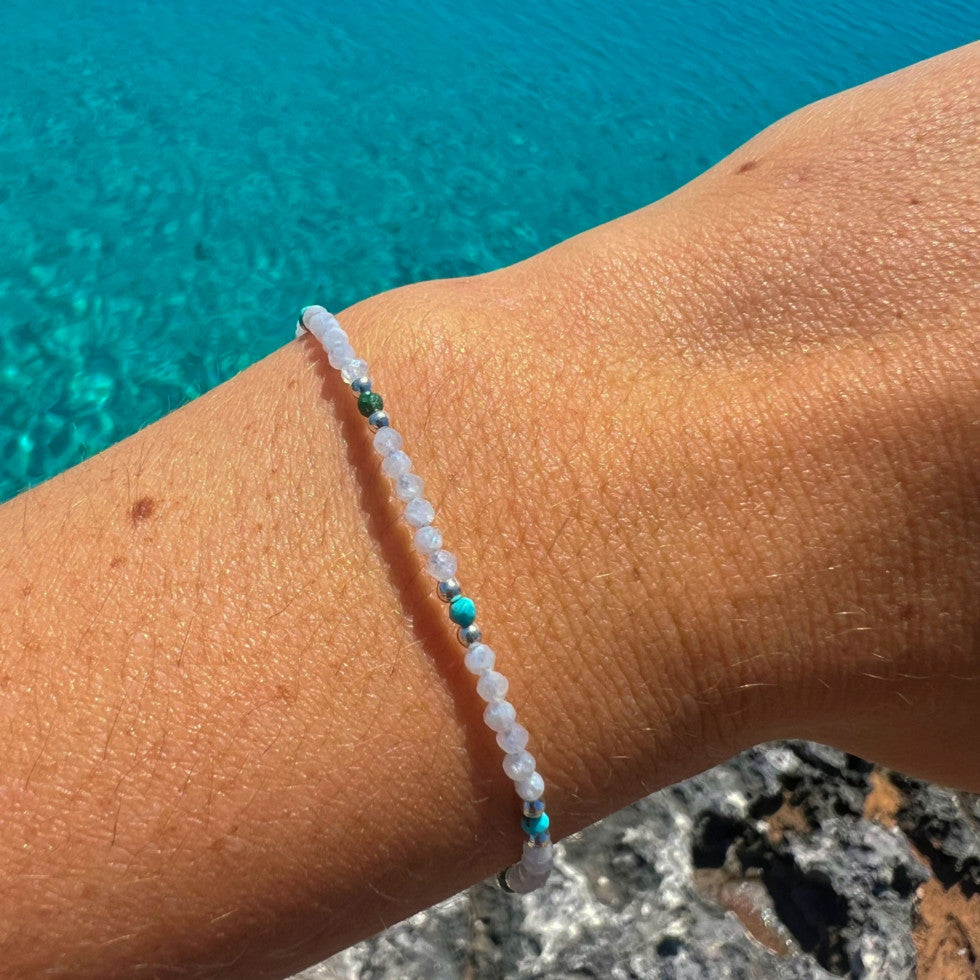 BRACELET PIERRE DE LUNE TURQUOISE SOUL