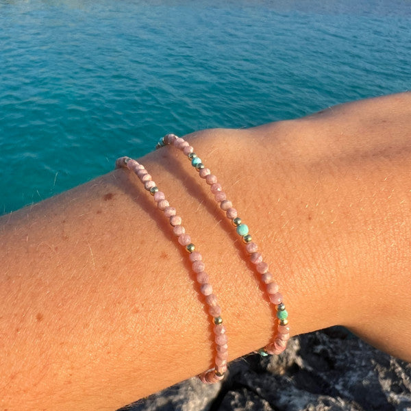 PULSERA SOUL RODOCROSITA TURQUESA