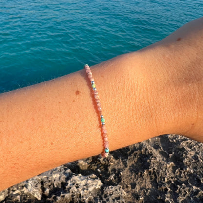 PULSERA SOUL RODOCROSITA TURQUESA