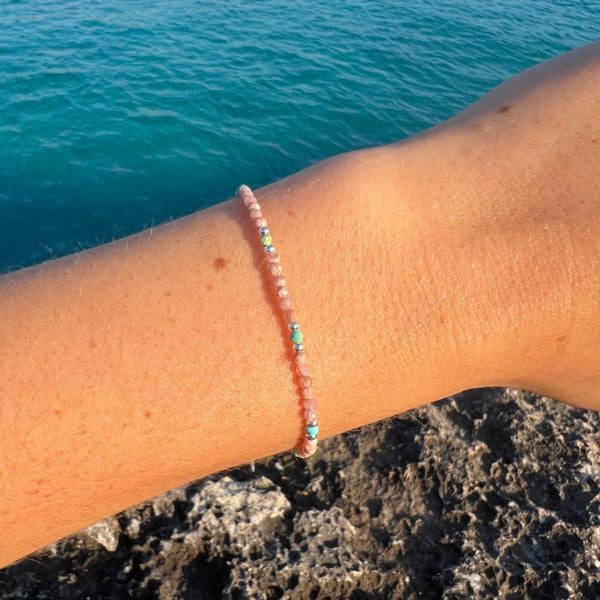 PULSERA SOUL RODOCROSITA TURQUESA