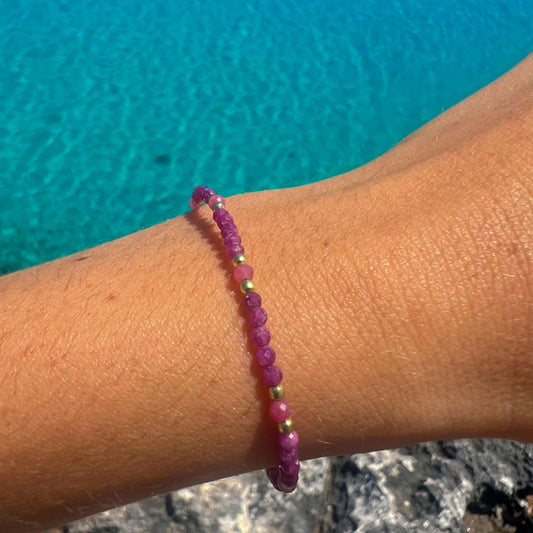 PULSERA SOUL RUBI ORO