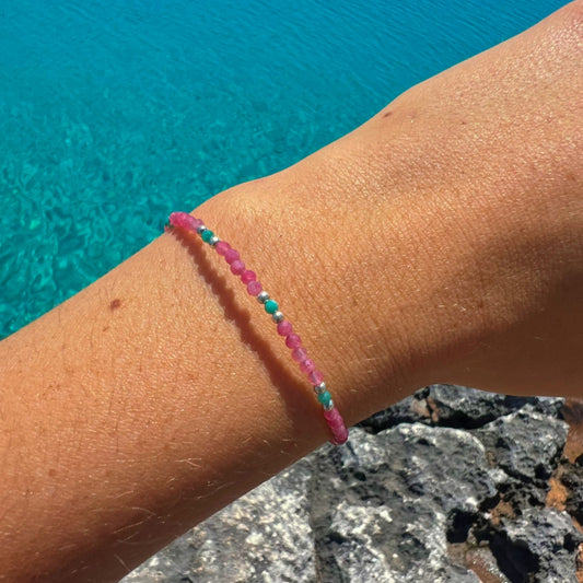 Bracelet en tourmaline et amazonite Soul