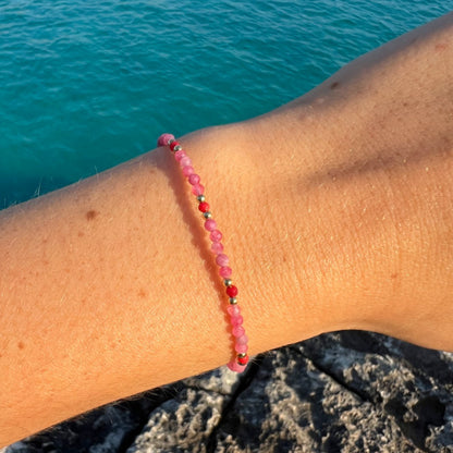 PULSERA SOUL TURMALINA CORAL
