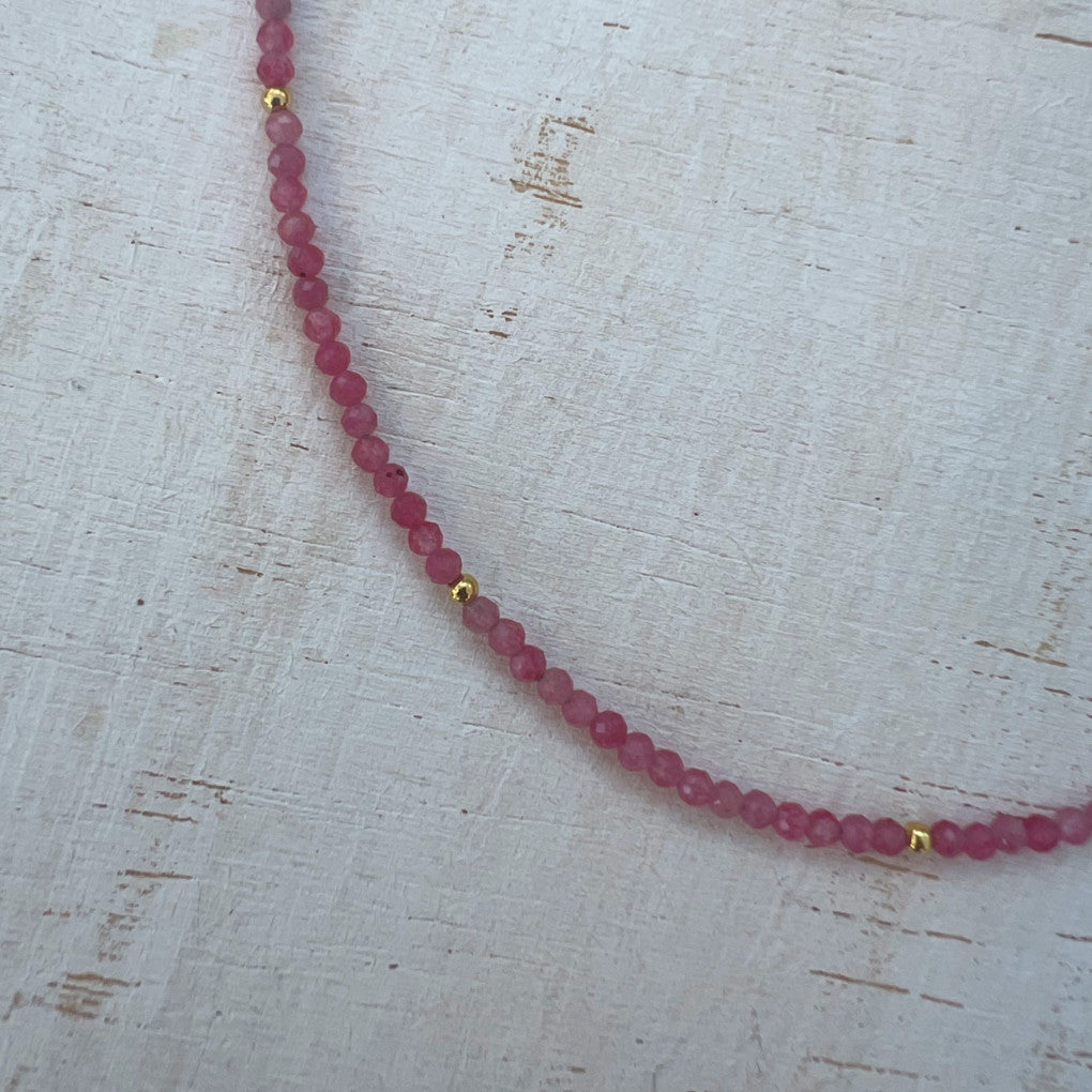 CONJUNTO COLLAR PINK ORO