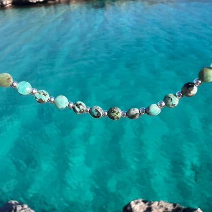 PARURE COLLIER NEITA TURQUOISE AFRICAINE