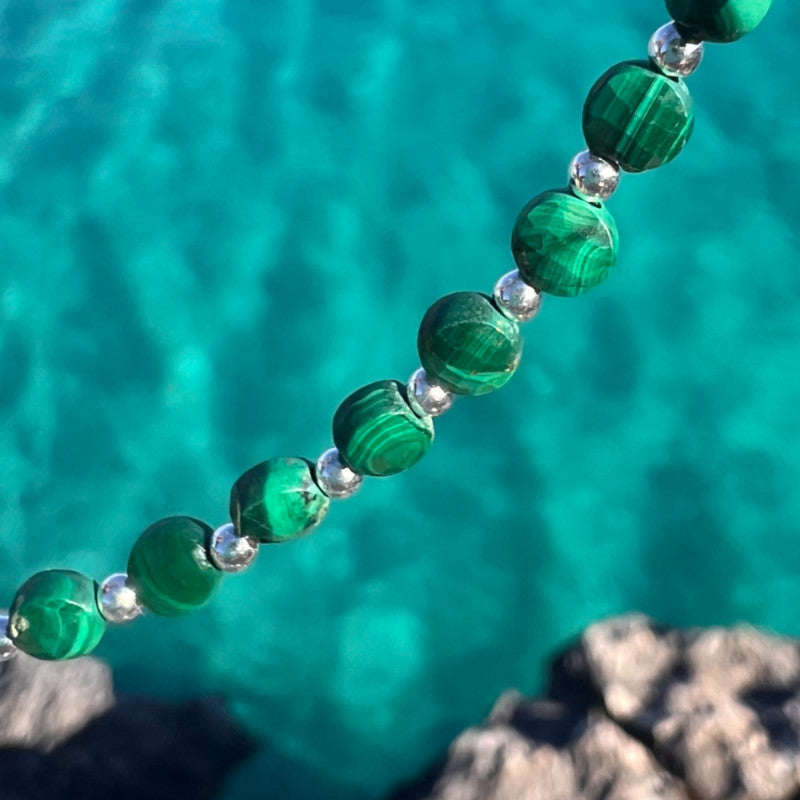 ENSEMBLE COLLIER NEITA MALACHITE