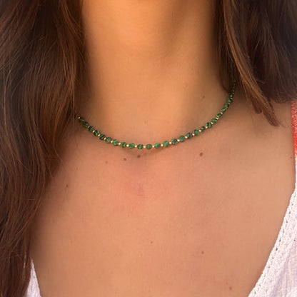 NEITA MALACHITE GOLD NECKLACE SET