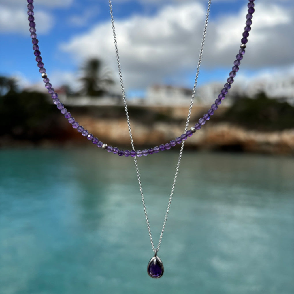 CONJUNTO COLLAR AMATISTA