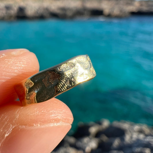 EAR CUFF HAMMERED GOLD EARRINGS