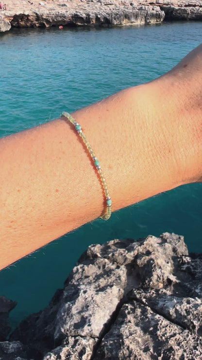 BRACELET SOUL PÉRIDOT TURQUOISE