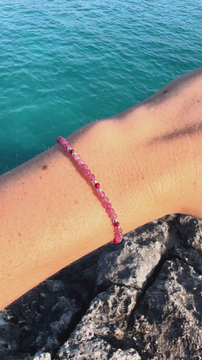 PULSERA SOUL TURMALINA CORAL