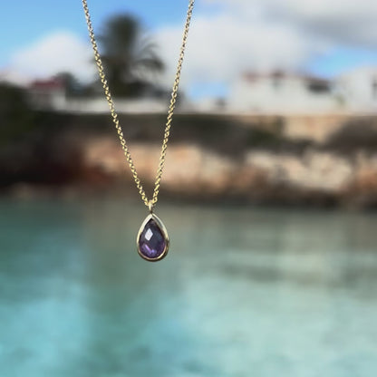 COLLAR DROP AMATISTA ORO