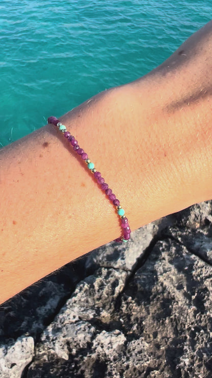 BRACELET ÂME RUBIS TURQUOISE