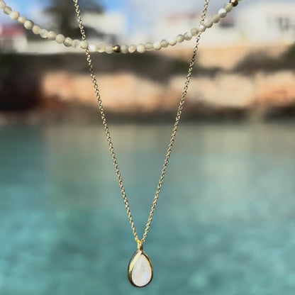 CONJUNTO COLLAR WHITE ORO