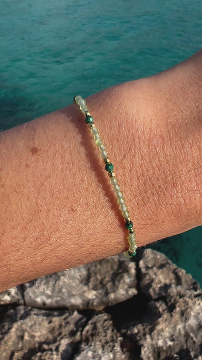 PULSERA SOUL PERIDOTO ORO