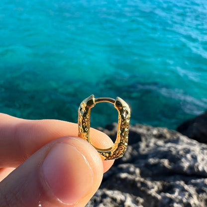 SQUARED GOLD EARRINGS